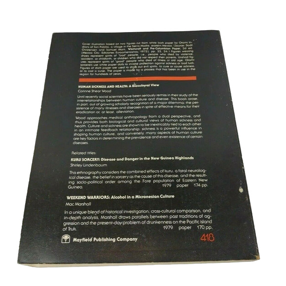 1979 Human Sickness and Health: A Biocultural View by Wood Corinne Shear - Picture 3 of 9